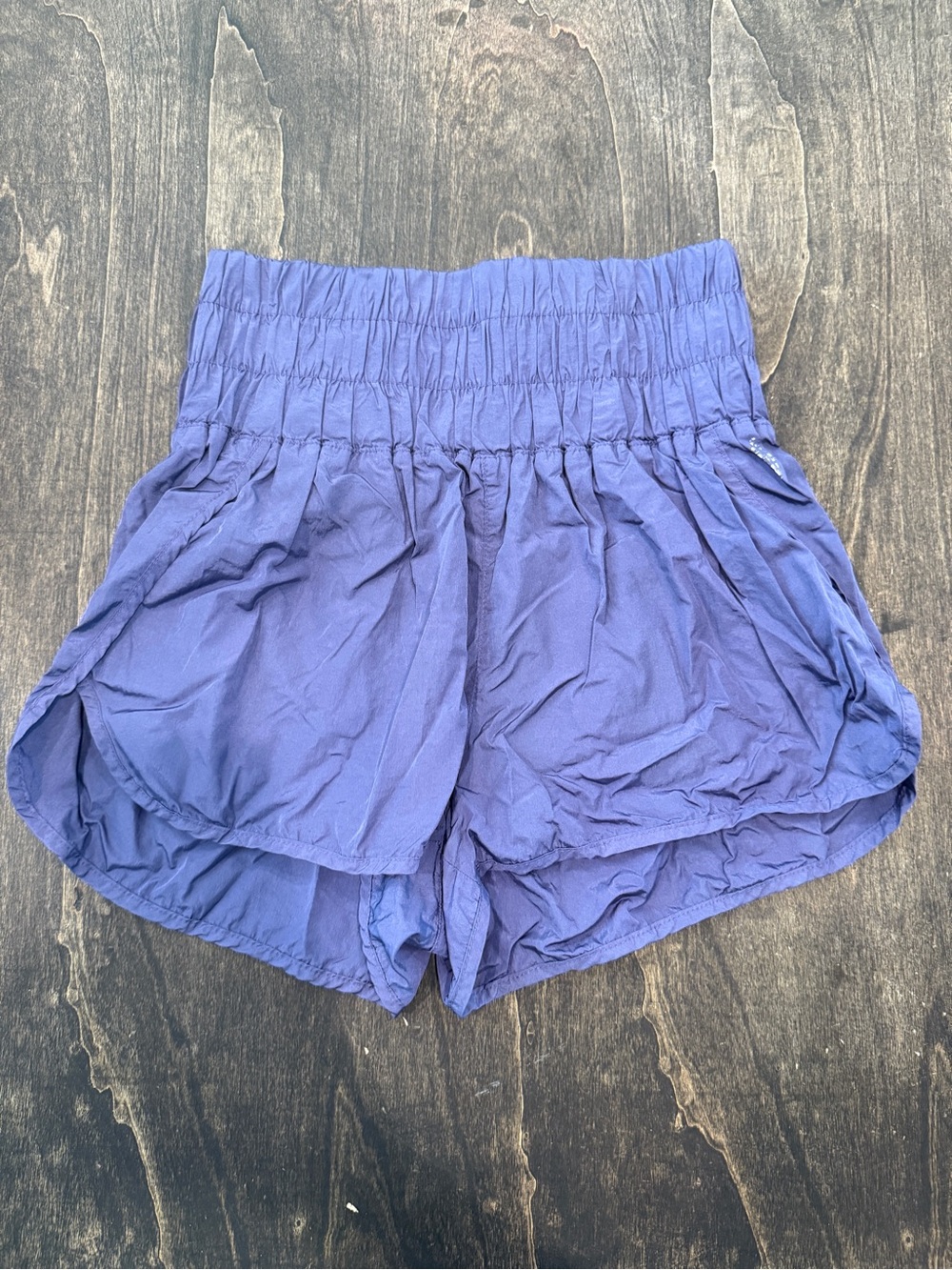 FREE PEOPLE Women's High-Waist Relaxed Purple Shorts